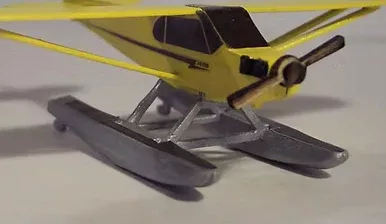 Osborn Model Kits 1091 HO Scale Piper Cub Float Kit