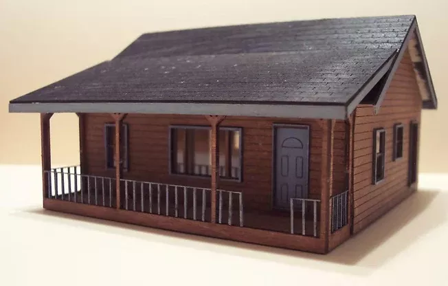 Osborn Model Kits 3025 N Scale Lakeside Cottage Craftsman Kit