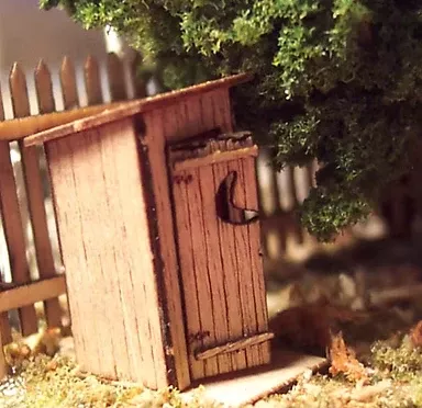 Osborn Model Kits 3042 N Scale Outhouse Kit