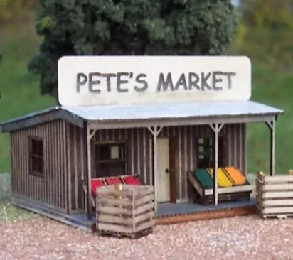 Osborn Model Kits 3062 N Scale Pete's Produce Stand Craftsman Kit
