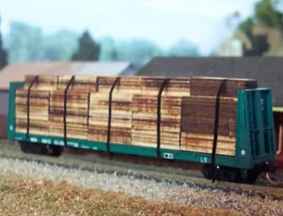 Osborn Model Kits 3070 N Scale Flatcar Lumber Load Kit
