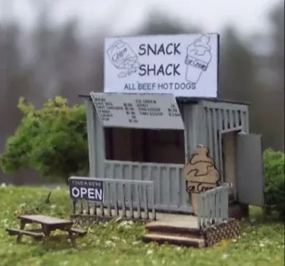 Osborn Model Kits 3072 N Scale Snack Shack Kit