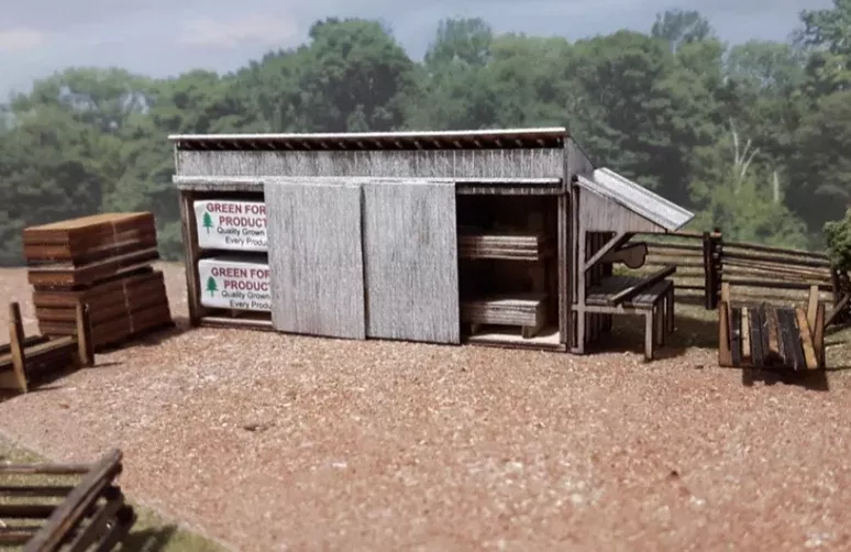 Osborn Model Kits 3118 N Scale Lumber Shed Kit