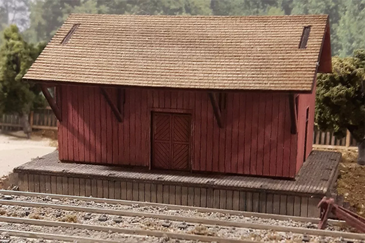 Osborn Model Kits 3121 N Scale General Purpose Freight Shed Kit