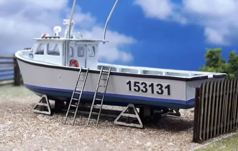 Osborn Model Kits 3124 N Scale Lobster Boat Lower Hull Kit