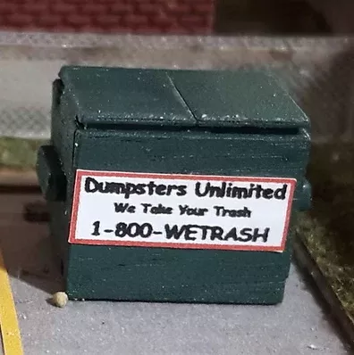 Osborn Model Kits 3132 N Scale Garbage Dumpster Kit (4 Pack)