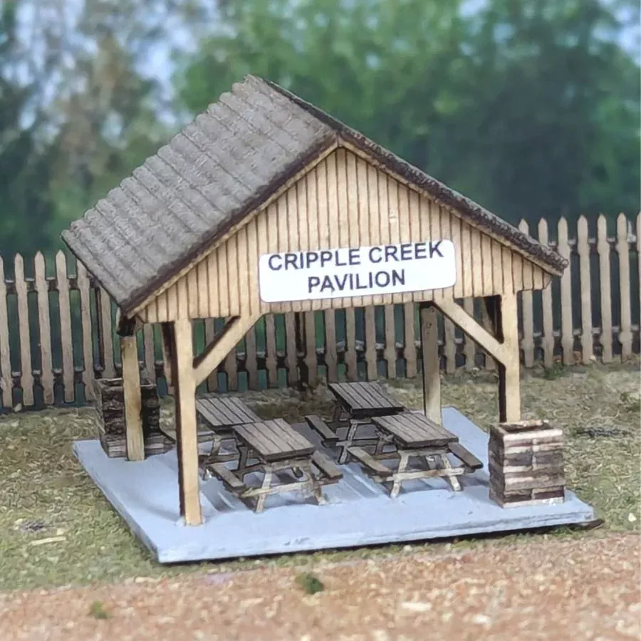 Osborn Model Kits 3142 N Scale Cripple Creek Pavilion Craftsman Kit