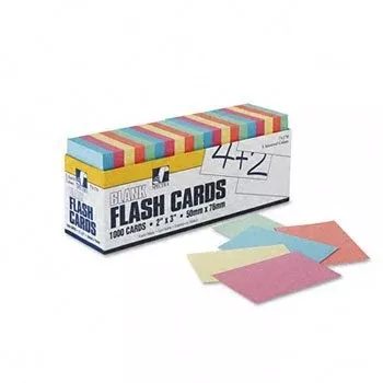 Pacon Blank Flash Card Dispenser Boxes Card,Flash,12/Pk,Ast (Pack Of10