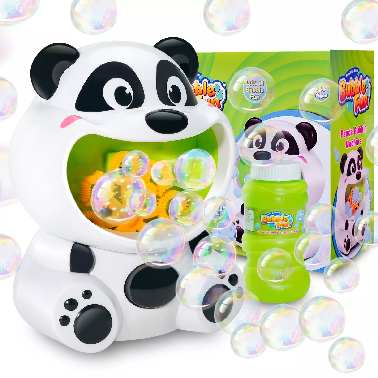 Panda Bubble Machine Toys For Toddlers 1-3 Kids Bubble Maker Blower Wi