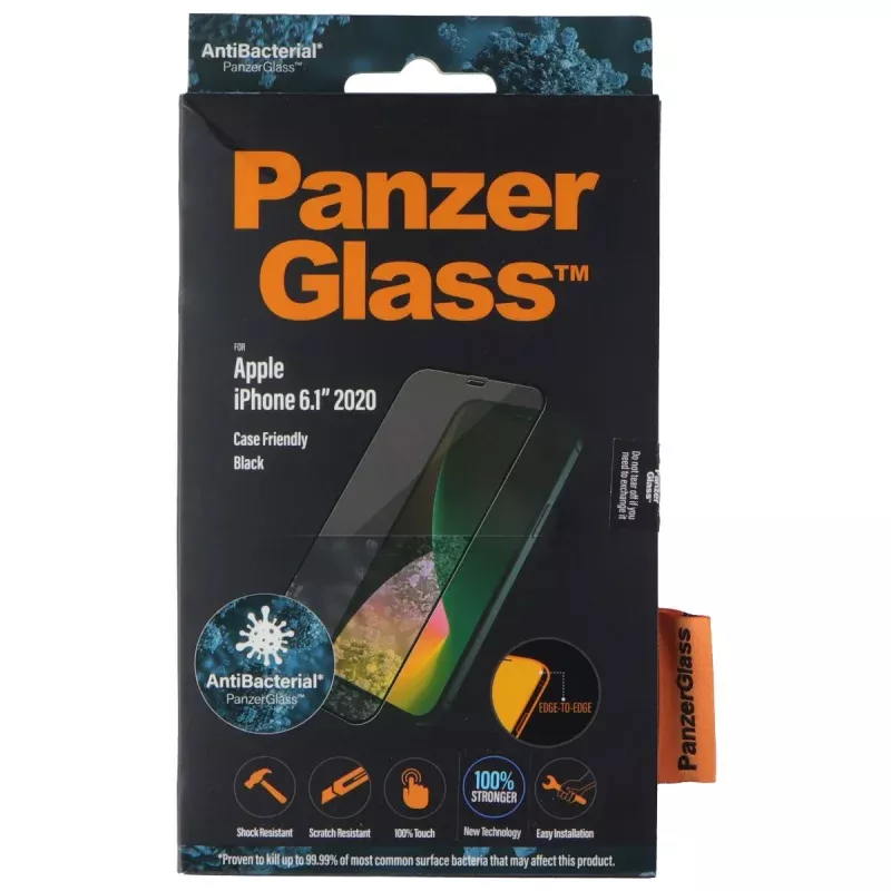 PanzerGlass Edge to Edge Screen Protector for Apple iPhone 12 - Black Edges