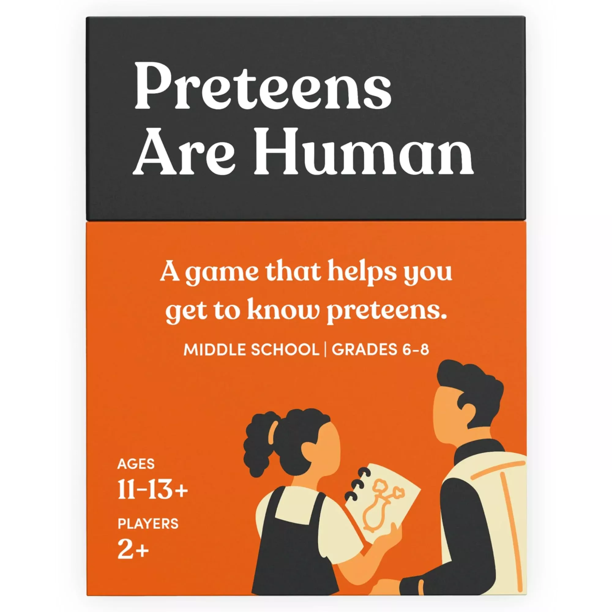 Parents Are Human Card Game for Preteens - Blue and White, 2.8 x