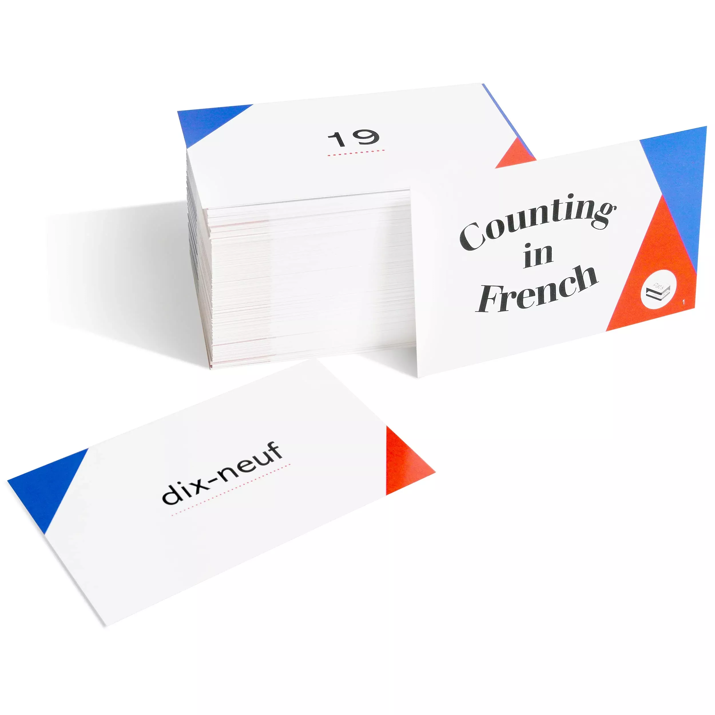 Pat's Flash Cards French Counting Flash Cards - Medium Size