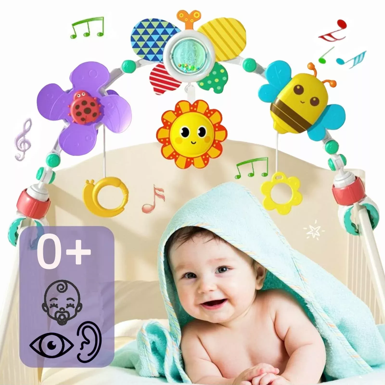 Pau1Hami1ton Baby Crib Toys for Strollers, Medium, Butterfly