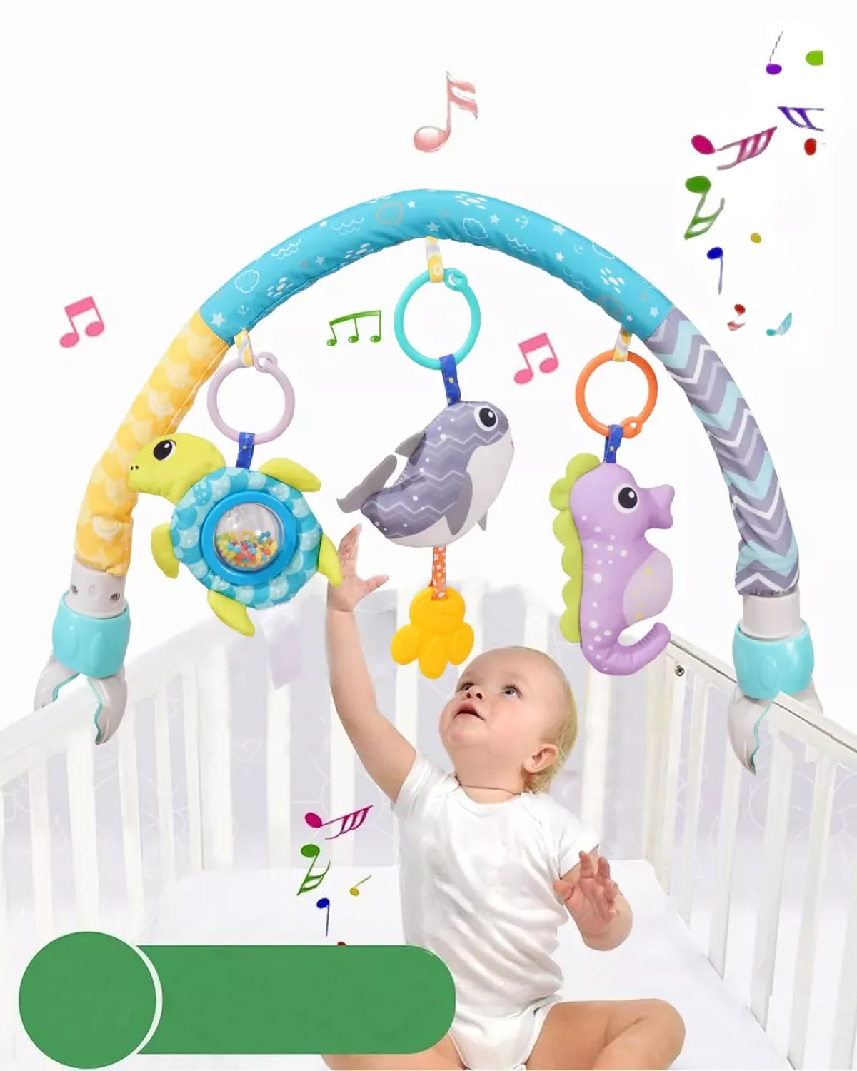 Pau1Hami1ton Baby Crib Toys Whale Medium Compatible with Strollers