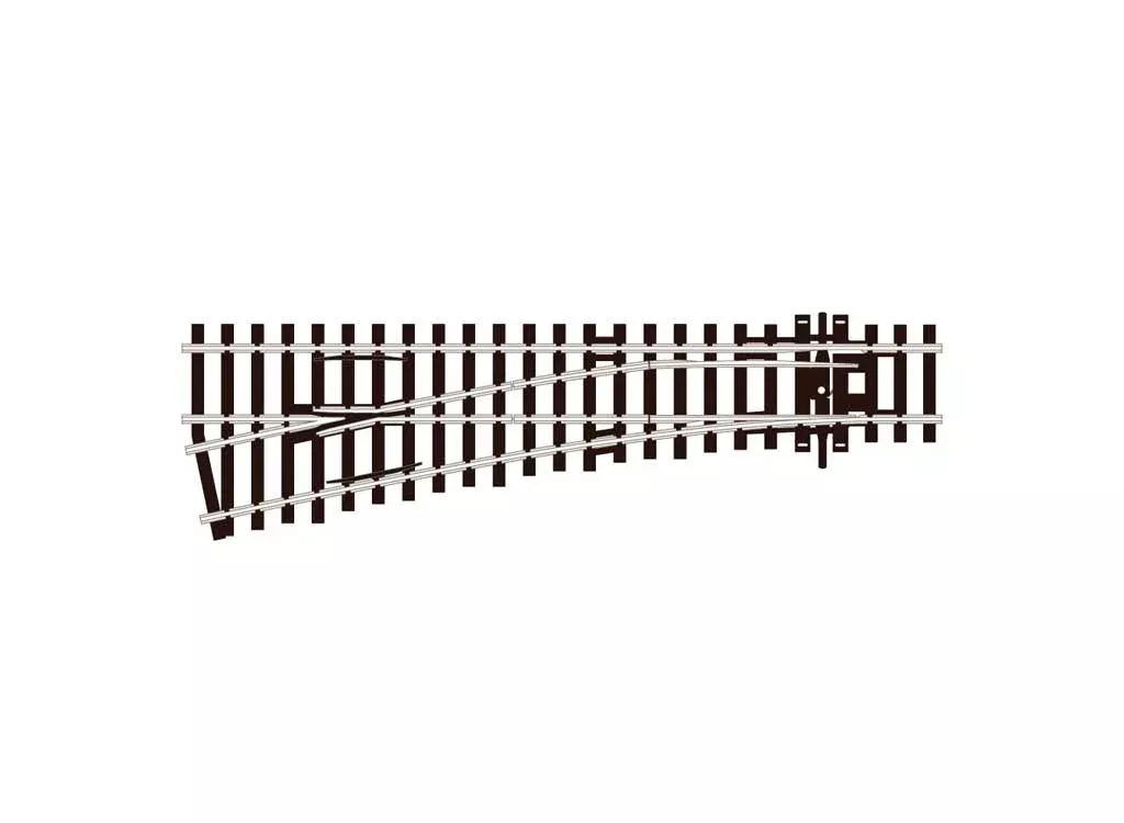 Peco SL-92 HO Scale Code 100 Track Insulfrog Small Left-Hand Turnout - NOS