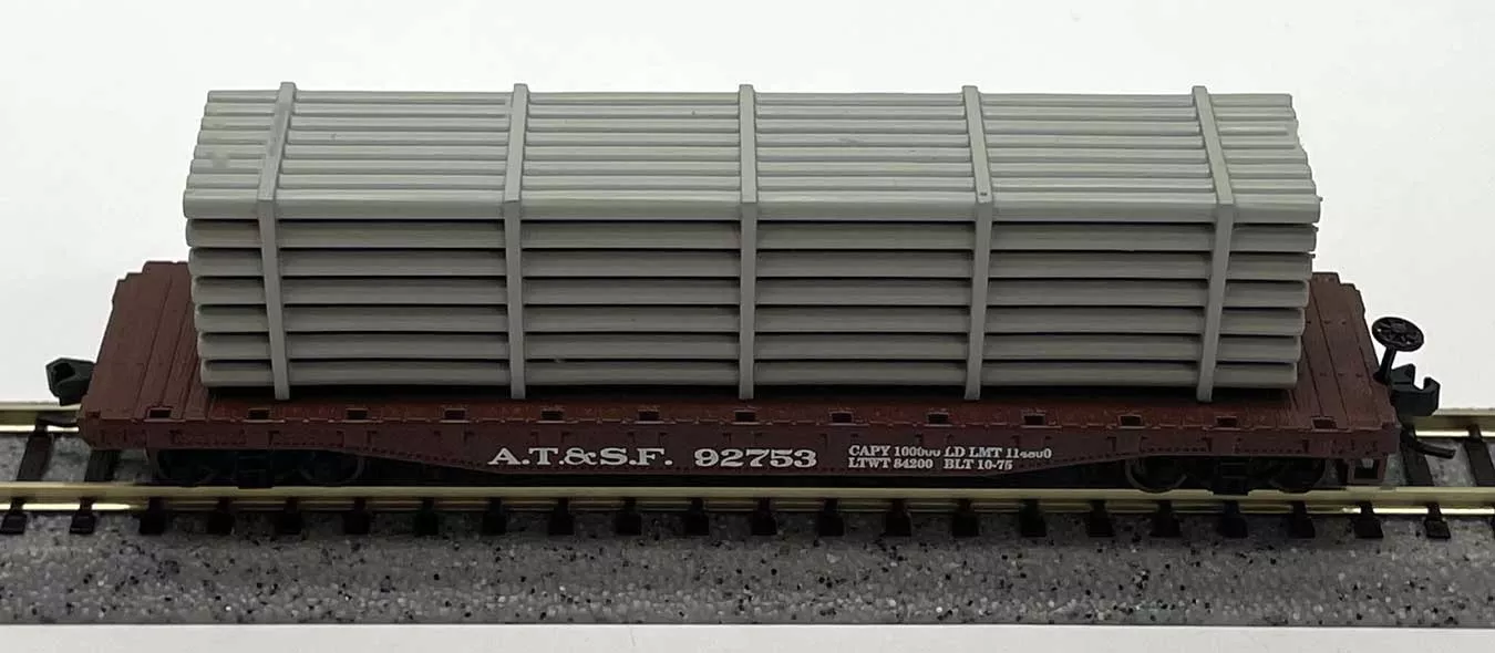 Phoenix Precision Models 30630 N Scale 40′ Steel Pipe Load (Unpainted Resin)