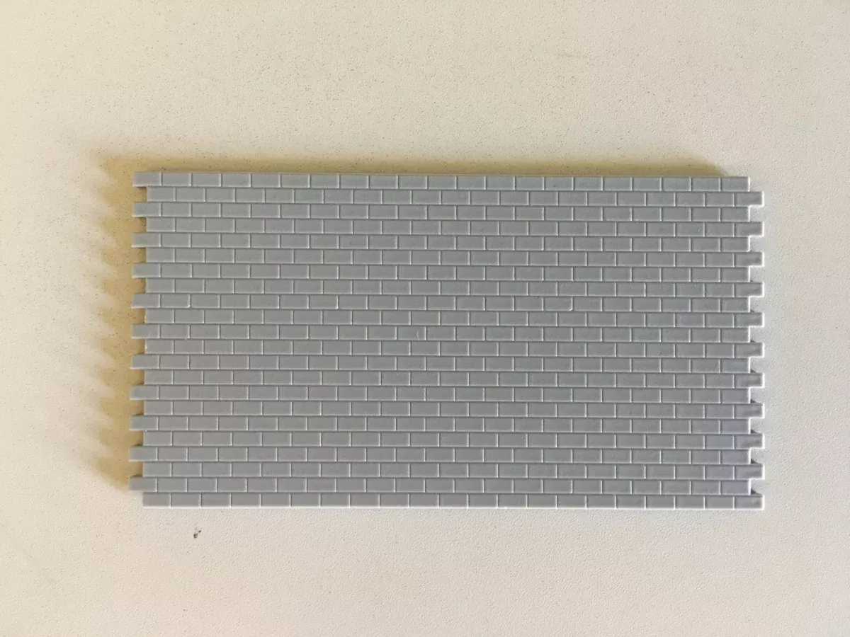 Pikestuff 541-1004 HO Scale Concrete Block Wall Long
