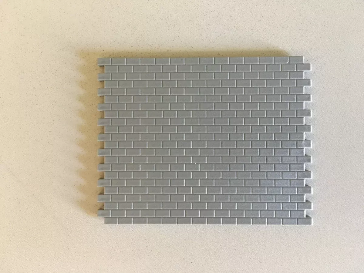 Pikestuff 541-1005 HO Scale Concrete Block Wall Med
