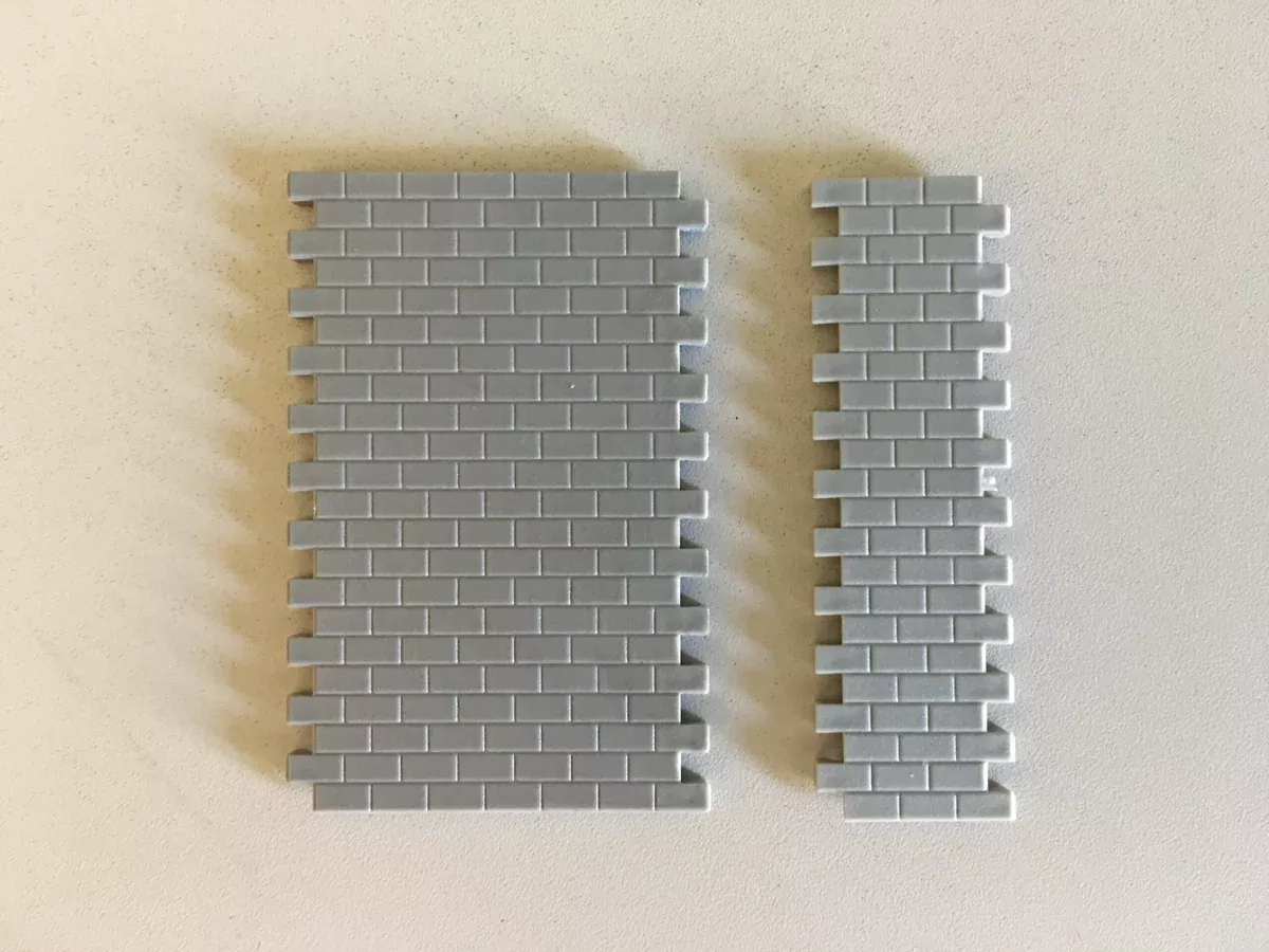 Pikestuff 541-1006 HO Scale Concrete Block Wall Short