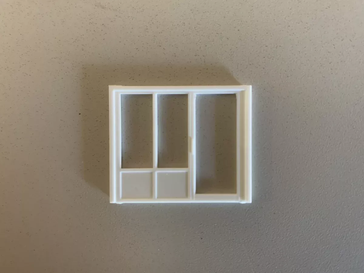 Pikestuff 541-1105 HO Scale Door & 2 Window Office Combo