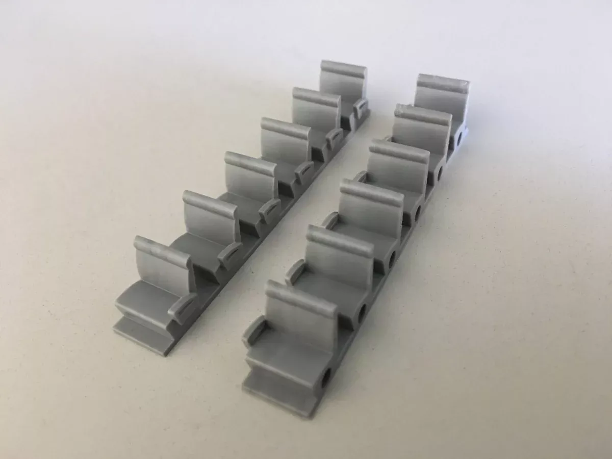 Pikestuff 541-4101 HO Scale Gray Coach Seats (72 Seat)
