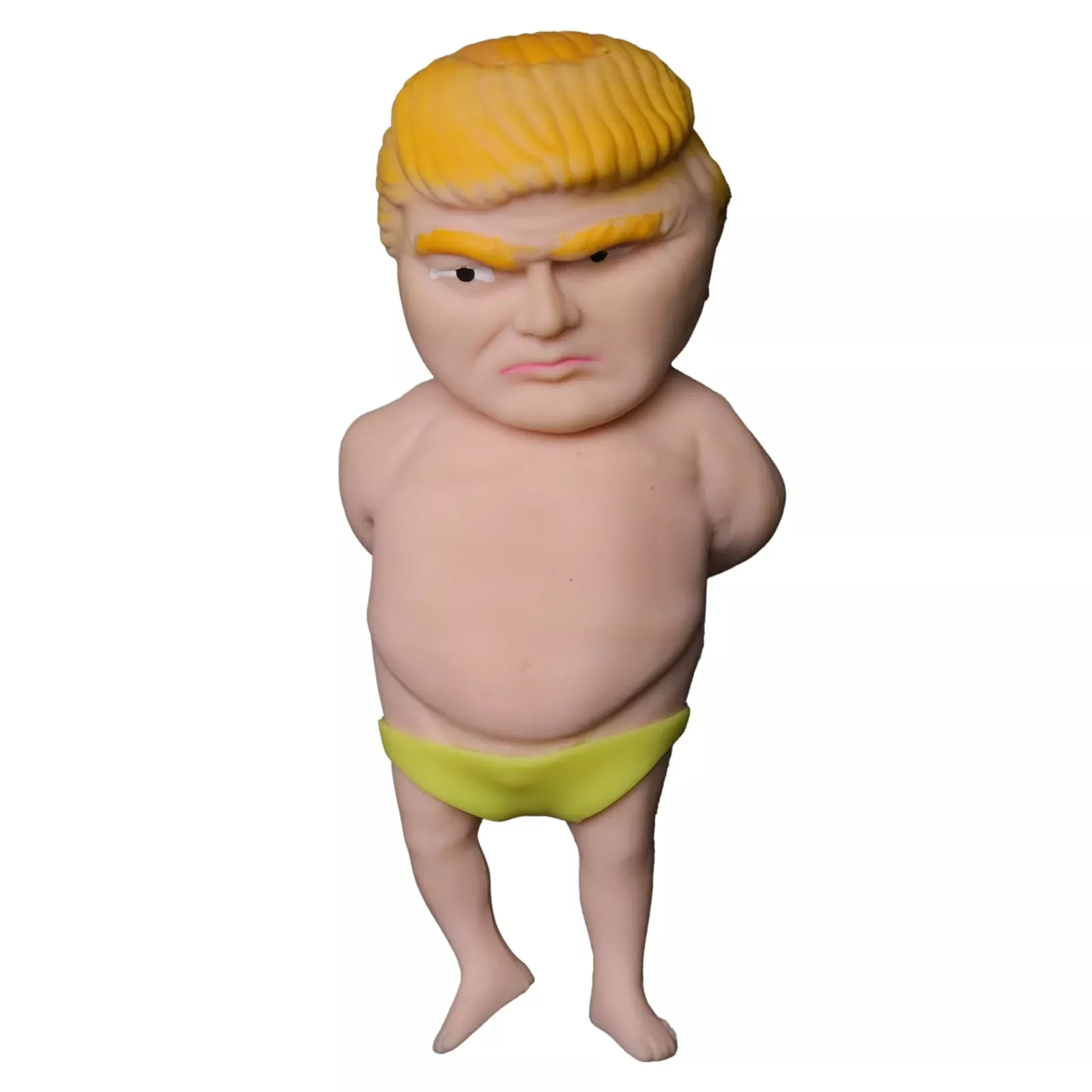 PJMarts Squeeze Doll Squishy Toy for Stress Relief, Small, Yellow