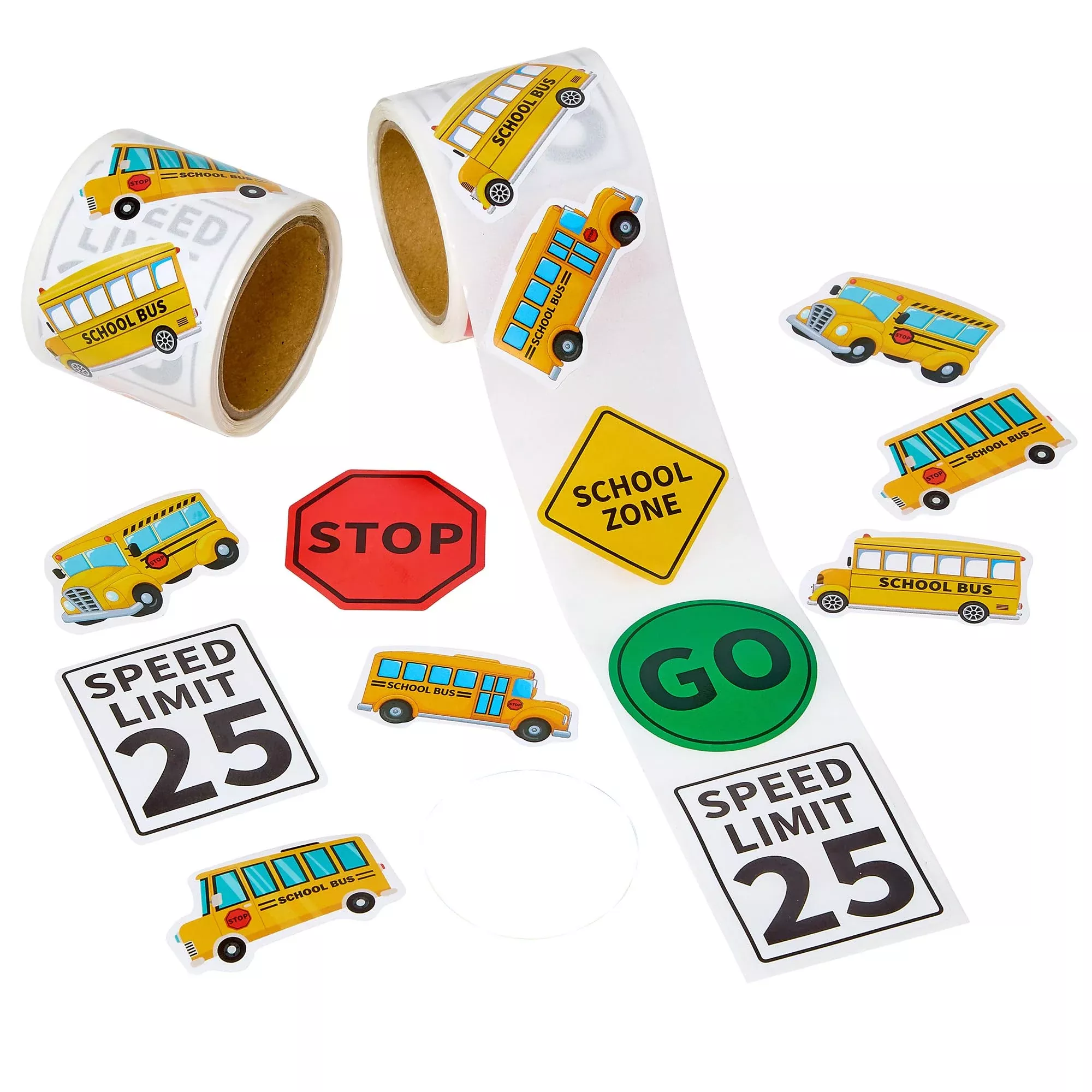 Playbees School Bus Sticker Set - Firetruck Red - 200 Stickers