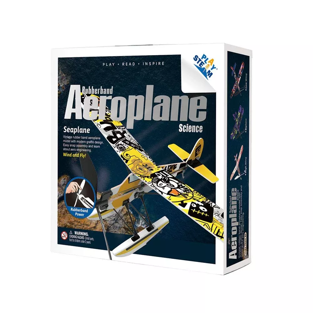 PLAYSTEAM Airplane Toy Seaplane Upgrade Model, Lightweight, Easy Assemble
