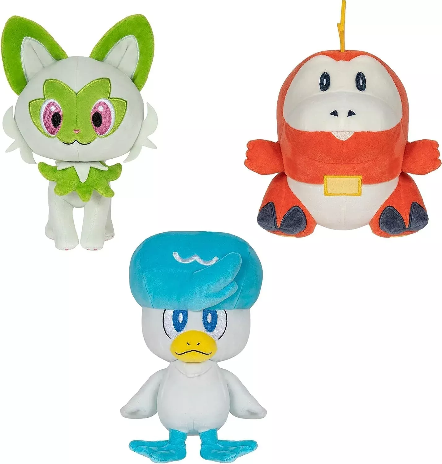 Pokémon Paldea First Partner Plush 3 Pack - 8-inch - Multicolor