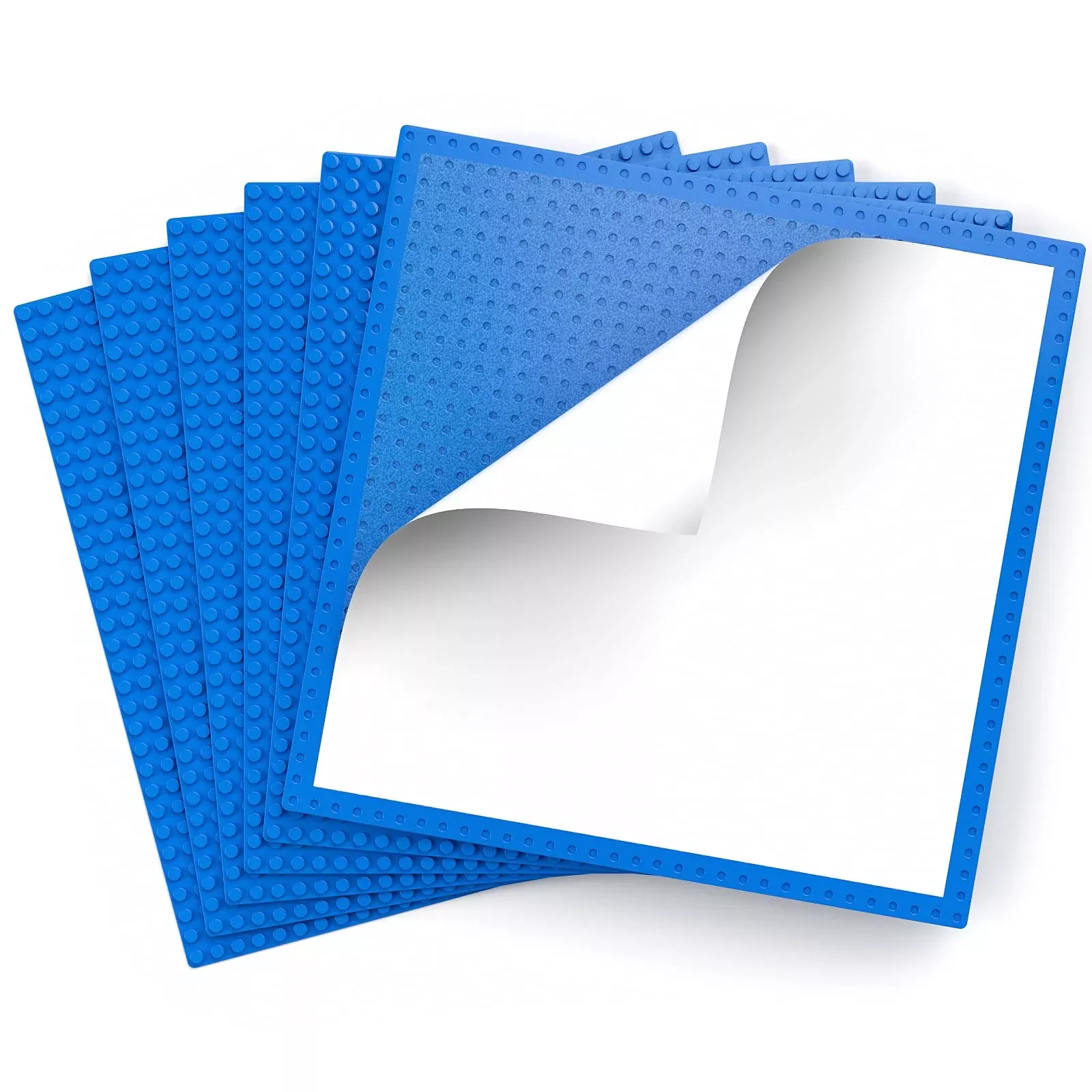 Pokiiulk Peel-and-Stick Baseplates 10" x 10" 6 Pack