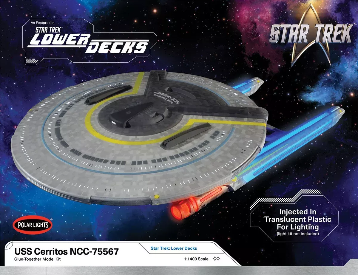 Polar Lights 1002 1/1400 Star Trek U.S.S. Cerritos (Lower Decks) Model Kit