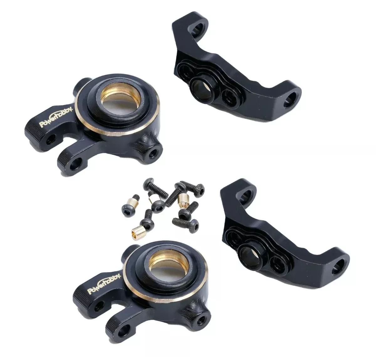 Powerhobby PHB5208 Brass C Hub and Steering Knuckles fits TRX4M