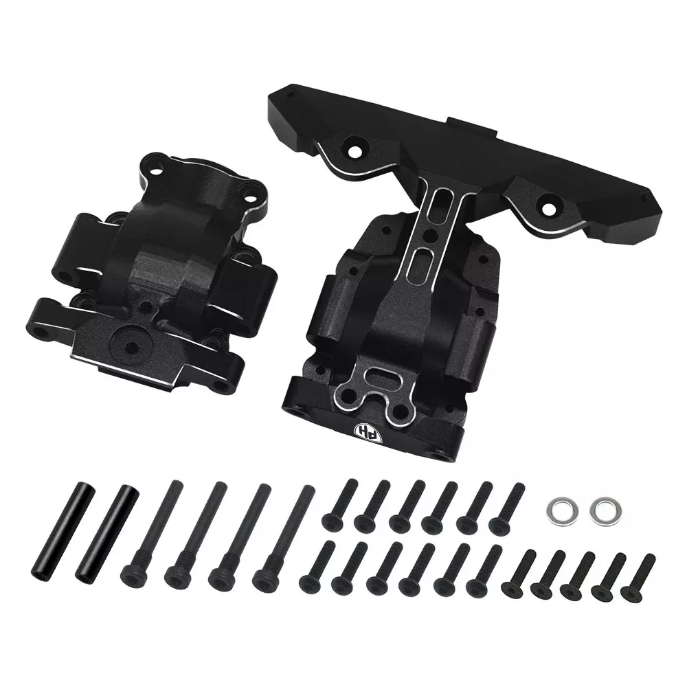 Powerhobby PHB7177 7075 Black Aluminum Front Gearbox for Traxxas Mini Maxx