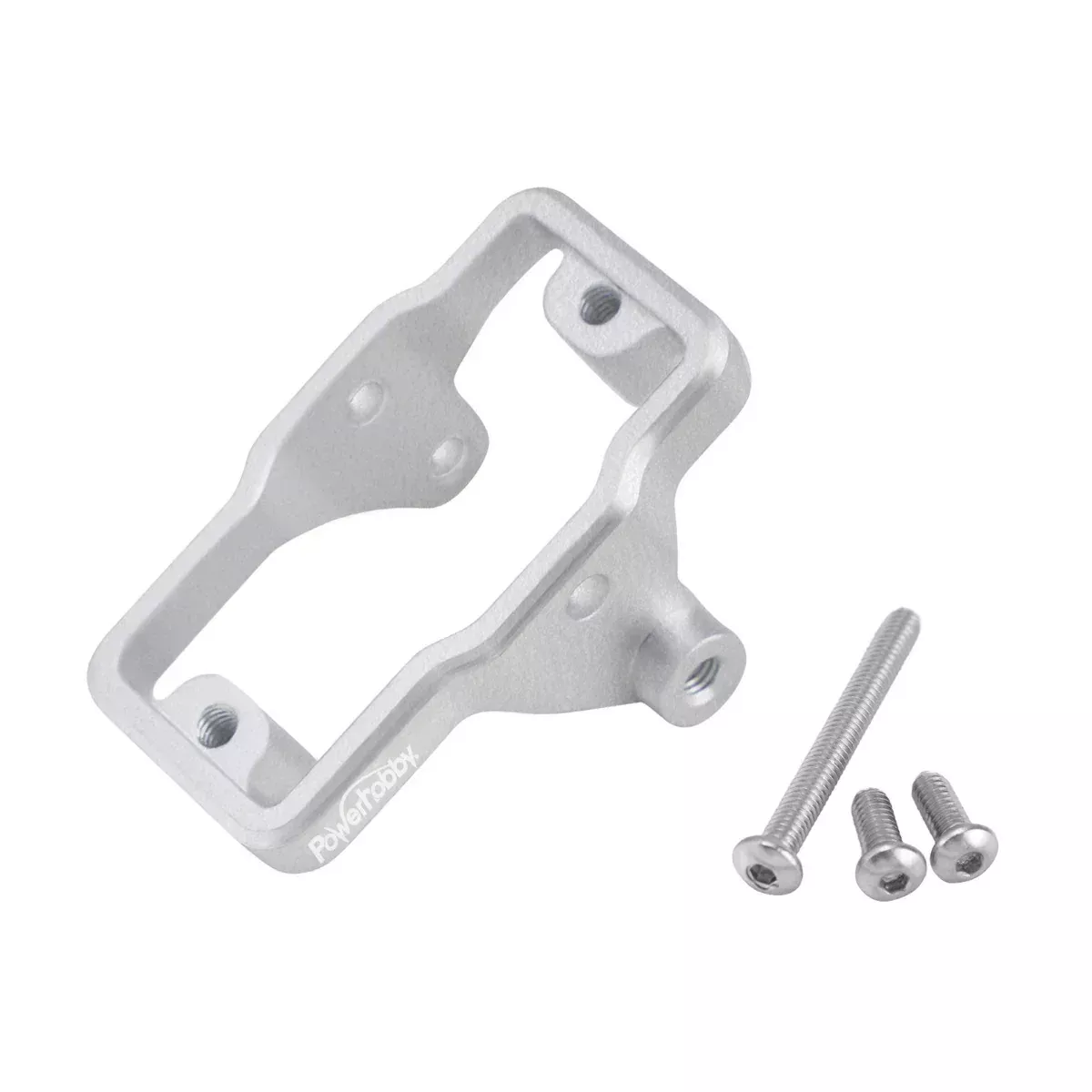 Powerhobby PHBTRX595SILVER Silver Aluminum Servo Mount fits TRX-4M