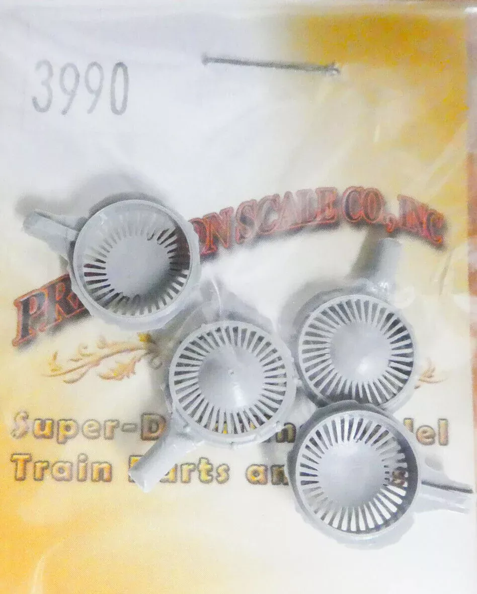 Precision Scale Co. 3990 HO Scale 36" 1st Gen EMD Fans (4 Pack)