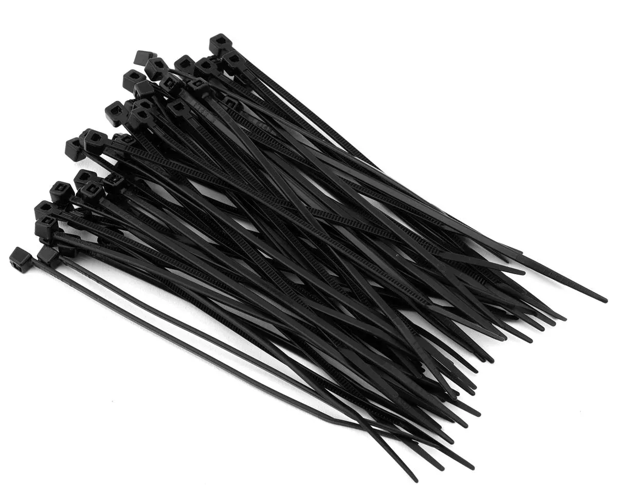 ProTek RC 1419 Black 2x100mm Zip Ties 50 Pack