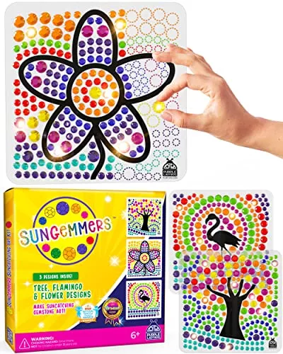 PURPLE LADYBUG Window Art Craft Kits - Fun Spring Crafts for Kids Ages