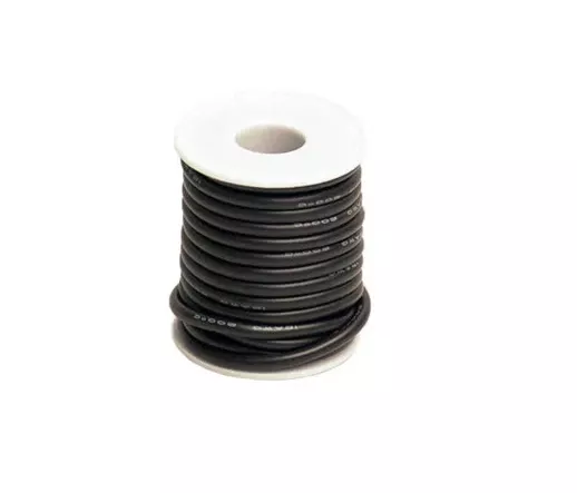 Racers Edge 1205 12 Gauge Silicone Ultra-Flex Wire; 25' Spool (Black)