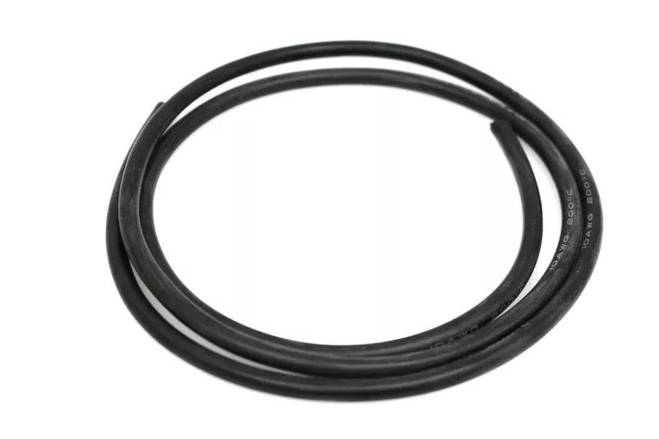 Racers Edge 1212 10 Gauge Silicone Wire - 3' Black