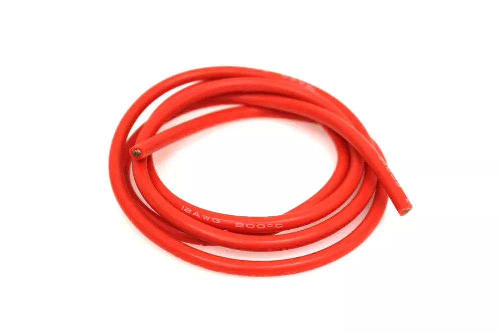 Racers Edge 1215 12 Gauge Silicone Wire - 3' Red