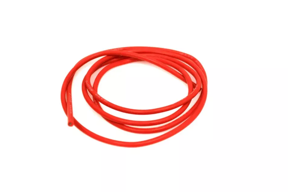Racers Edge 1219 16 Gauge Silicone Wire - 3' Red