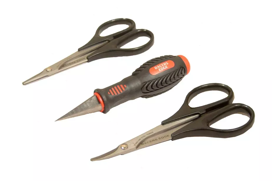 Racers Edge 2331 Body Scissors and Reamer Set, 3 Piece Set