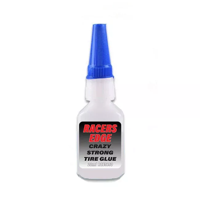 Racers Edge 5150 Crazy Strong Tire Glue, Thin 20g with Pin Cap and Tips