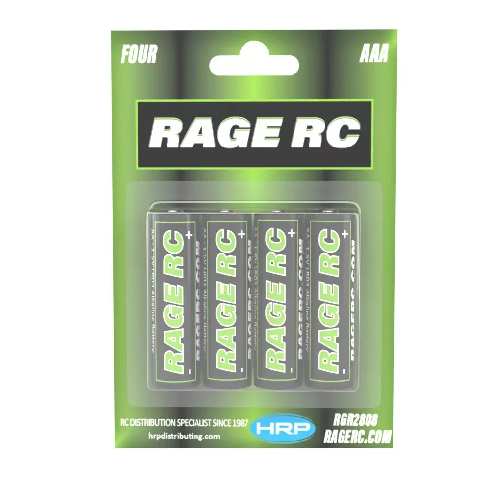 Rage RC 2808 AAA Alkaline Batteries (4 Pack)