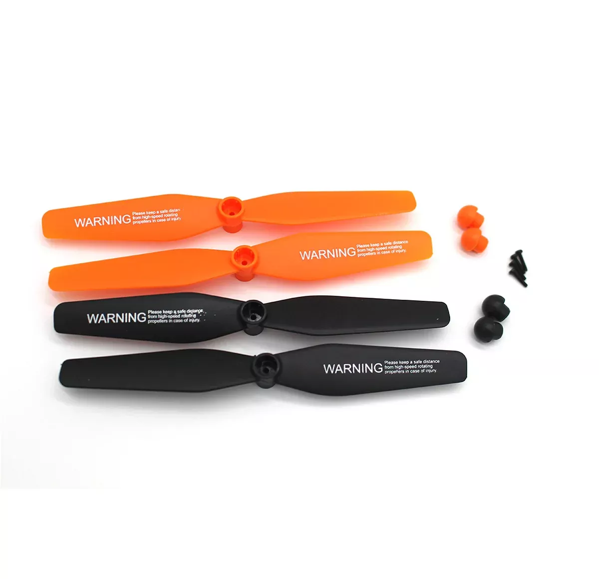 Rage RC 4561 Orange & Black Propeller Set with Screws for Stinger 3.0 (2 Each)