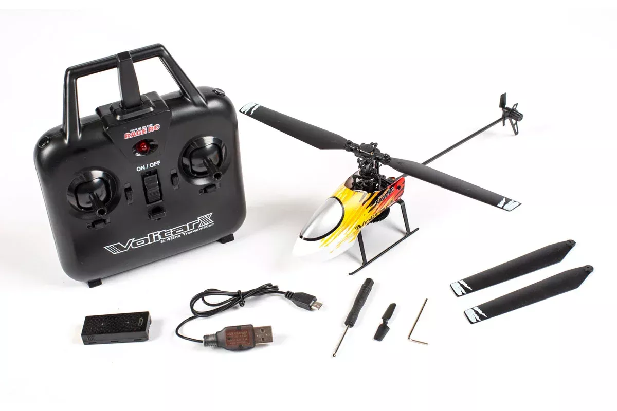 Rage RC 6001 Volitar X RTF Micro Heli with Red Canopy