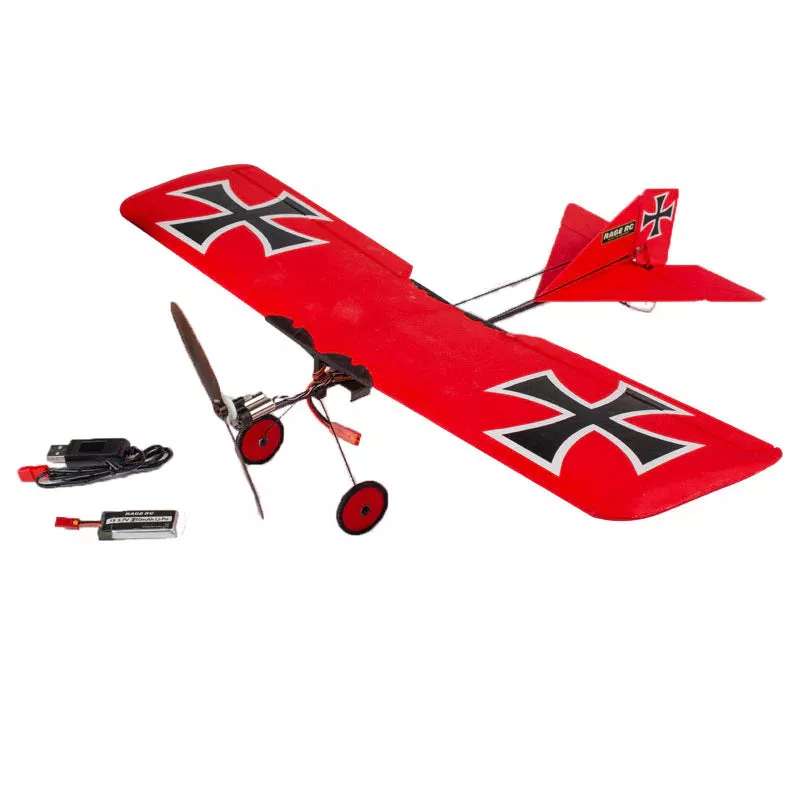 Rage RC A1119F Vintage Stick X4 Micro RFT Airplane with PASS - for Futaba Transmitter