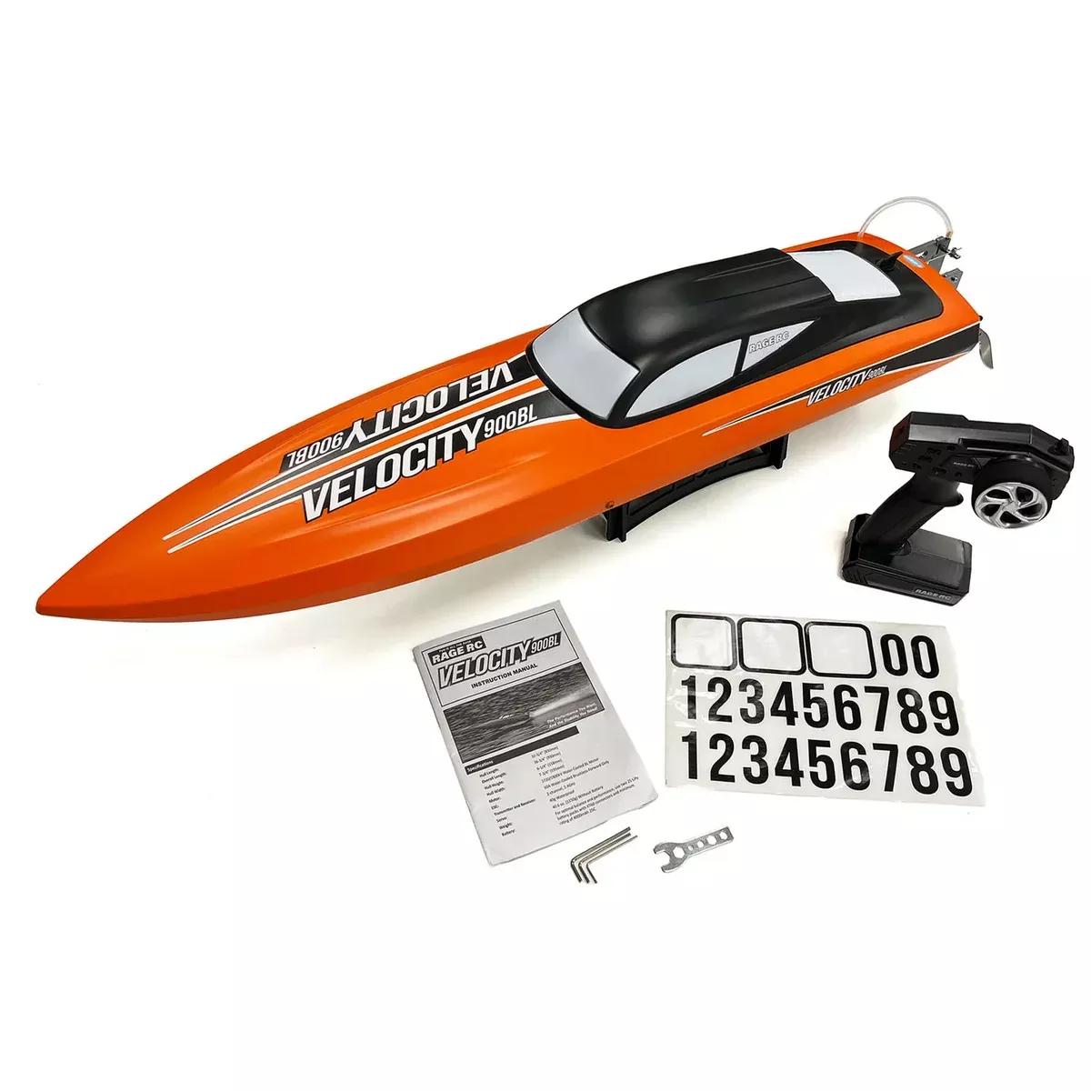 Rage RC B1209 Velocity 900BL Brushless Deep Vee RTR Boat