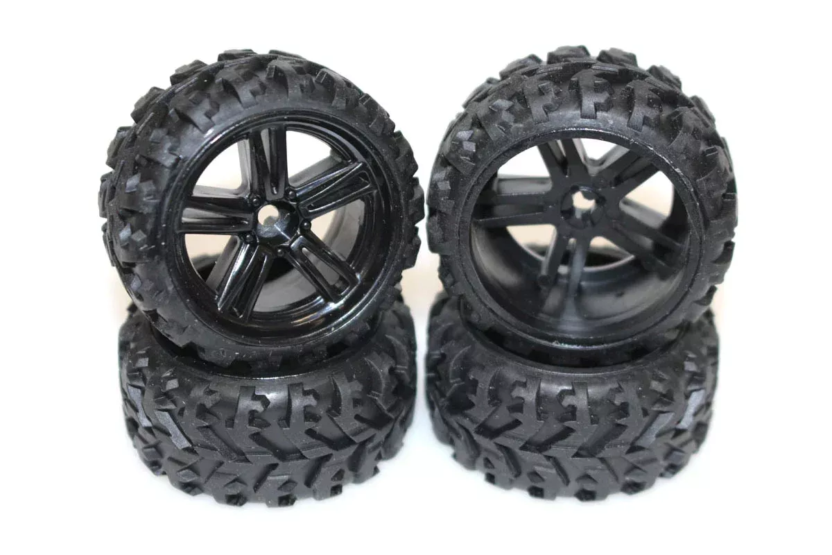 Rage RC C2468 Assembled Wheels & Tires for Mini Trek (4 Pack)