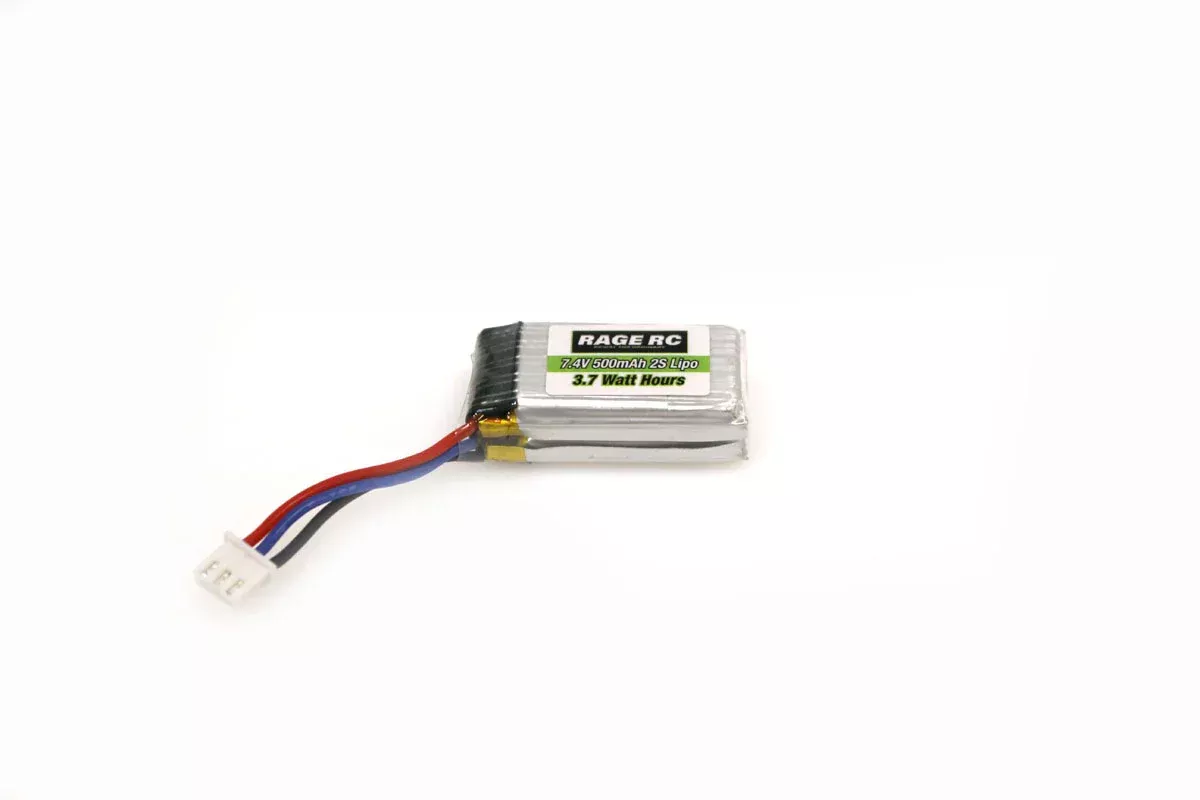 Rage RC C2480 7.4V 2S 500mAh LiPo Battery for Mini Trek